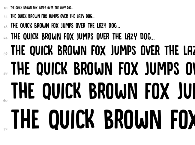 DK Canoodle font waterfall